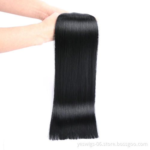 Raw Indian Hair Vendor 100% Unprocessed Virgin Human Hair Piece Tape In  Pure 1# Color Jet Black Indian Temple Hair Double Drawn